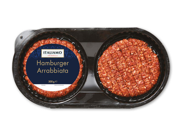 Hamburgerbøffer a la Arrabbiata