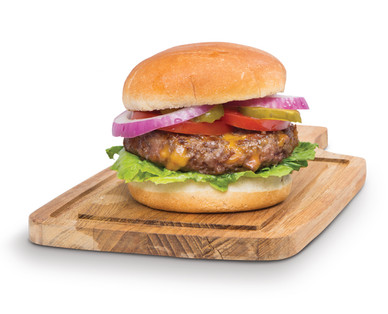 Backyard Grill Fresh Bacon Cheddar Seasoned Beef Burgers