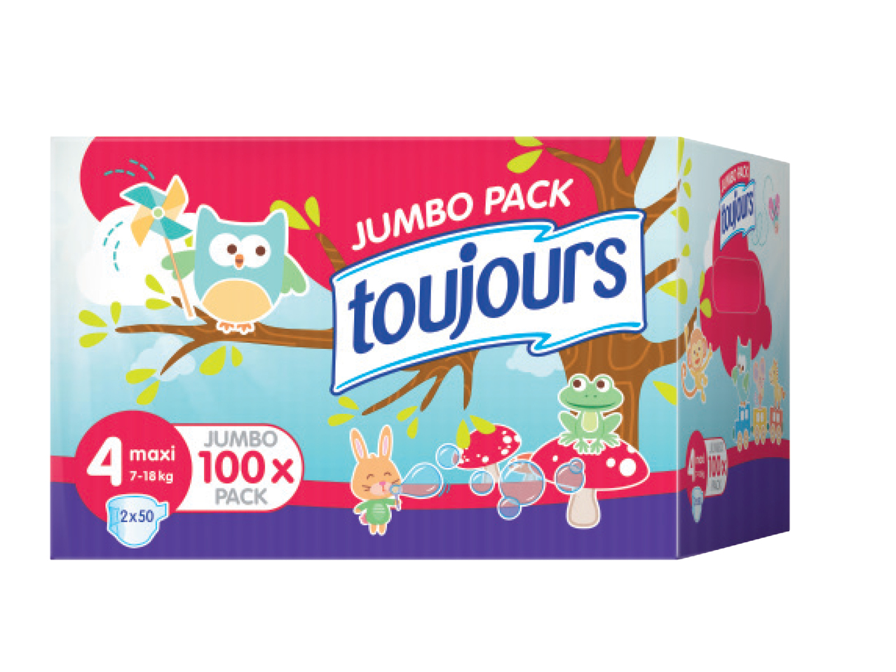 TOUJOURS(R) Nappies Maxi Jumbo Pack