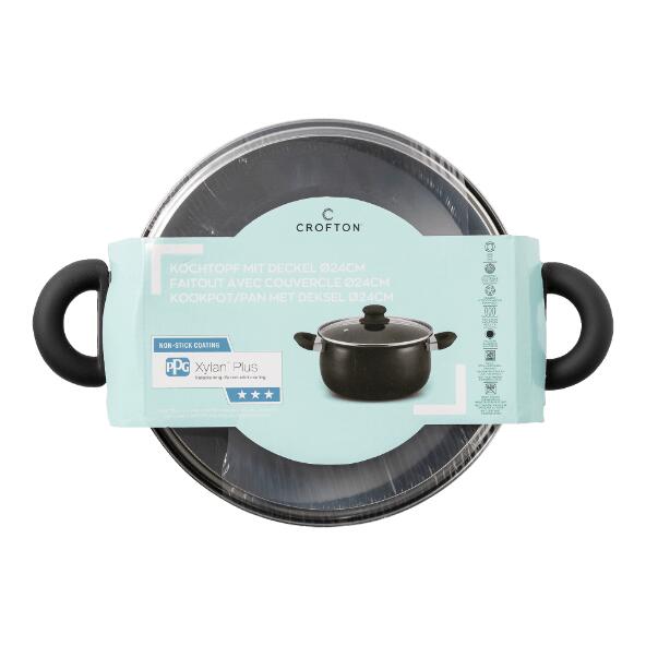 CROFTON(R) 				Kochtopf mit Glasdeckel, 24 cm