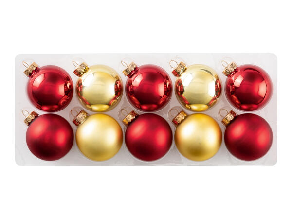 Livarno Home Premium Glass Baubles