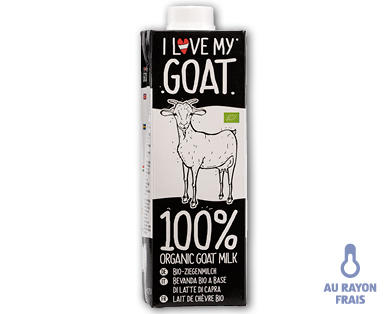 Lait de chèvre bio UHT I LOVE MY GOAT