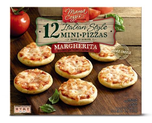 Mama Cozzi's Pizza Kitchen 
 Italian Style Mini Pizzas Margherita or Spinach