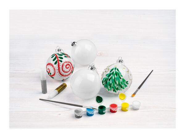 Crelando Paint Your Own Christmas Baubles Kit