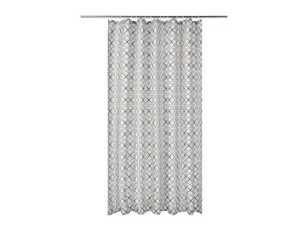 Shower Curtain With Geometric Pattern