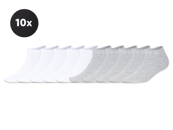 Ladies' trainer socks with organic cotton, 10 pairs