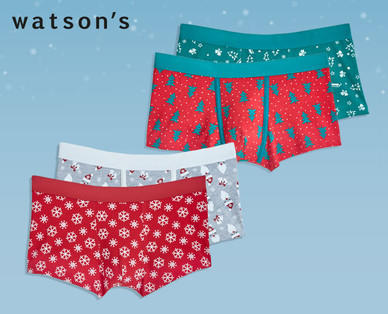 WATSON'S Herren-Xmas-Retropants, Doppelpkg.