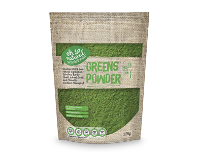 Spirulina Powder, Greens Powder or Slippery Elm Powder 125g