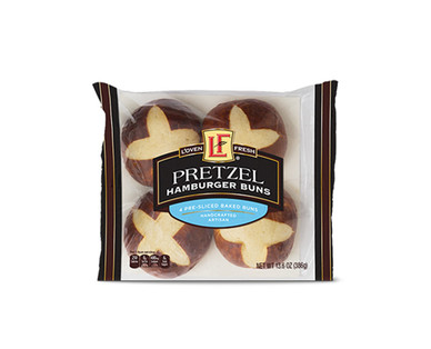 L'oven Fresh Pretzel Hamburger Buns