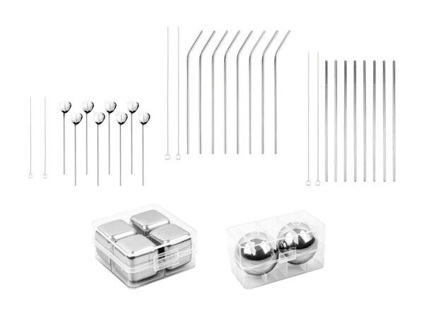 Assortiment de glaçons/​assortiment de pailles