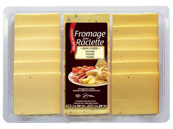 Plateau raclette 3 fromages sans croûte