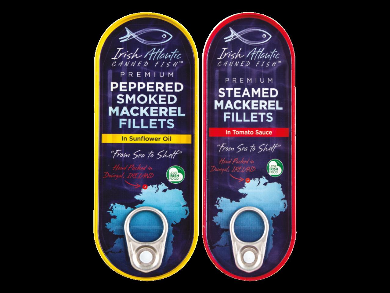 Irish Atlantic Canned Fish Mackerel Fillets