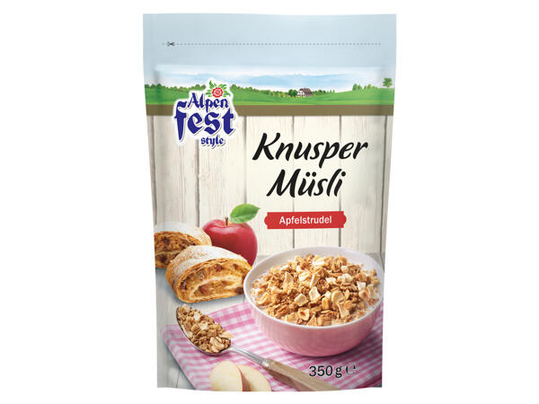 Knuspermüsli Apfelstrudel