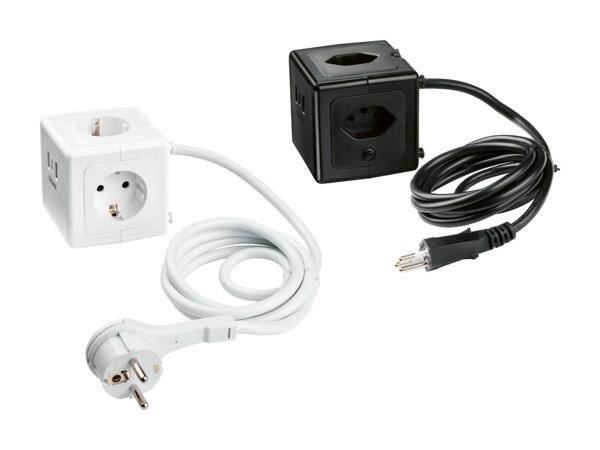 TRONIC(R) Stikdåseterning med USB-porte