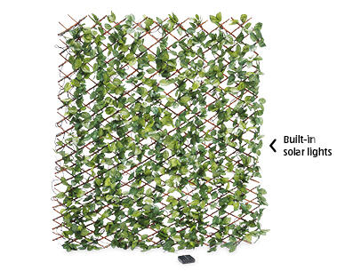Artificial Trellis with Solar LED Lights