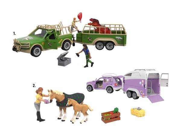 Véhicules pour figurines d'animaux
