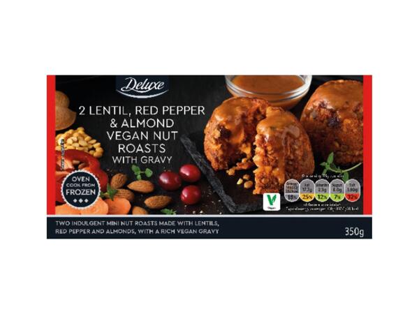 Deluxe Vegan Festive Nut & Veggie Roast with Gravy