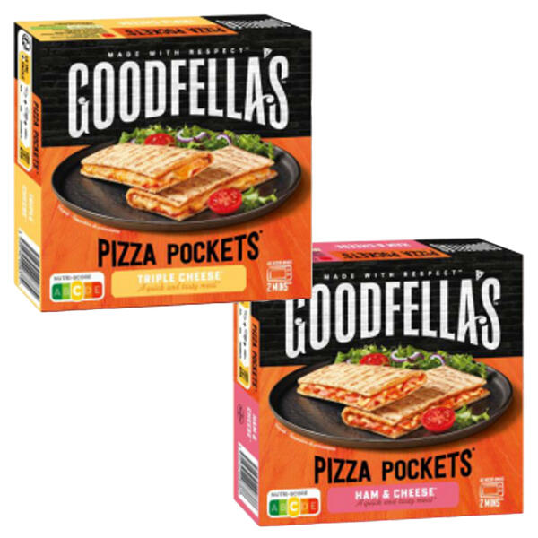 2 pizzas pockets