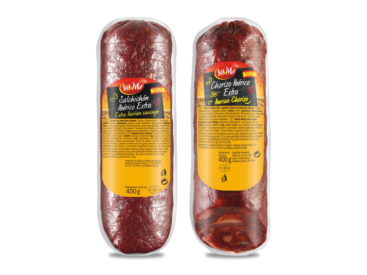 Salchichón/ chorizo ibérico extra