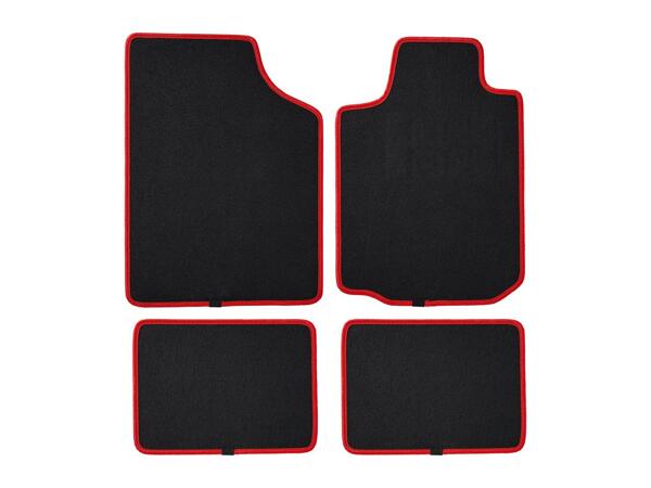 Ultimate Speed Black & Red RS Racing Car Mat Set - 4 Piece Set