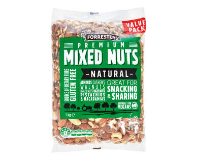 Forresters Natural Mixed Nuts 1kg