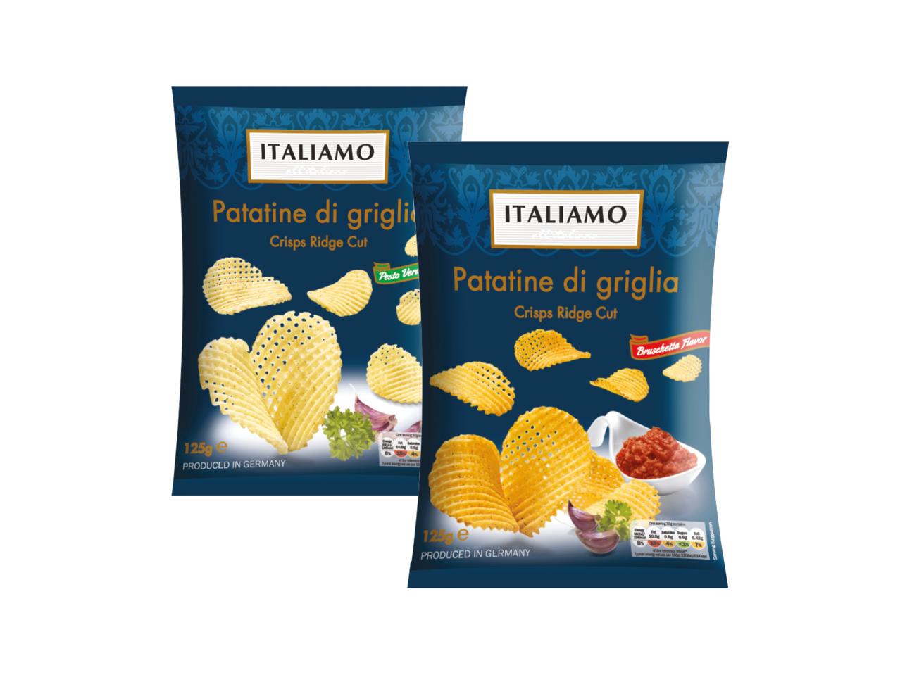 Ridge Cut Italian Crisps