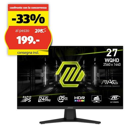 MSI MAG Monitor da gaming, 274QFDE X24