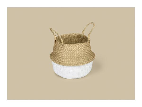 Livarno Natural & White Decorative Basket