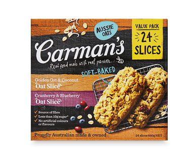 Carman's Oat Slices 24pk/840g