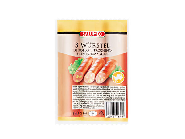 Würstel with cheese