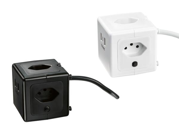 Cube de prises avec ports USB
