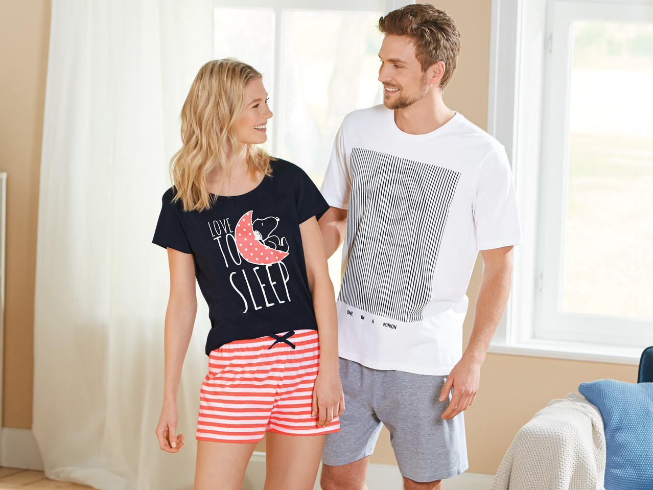 Damen/Herren Sommer-Pyjama1