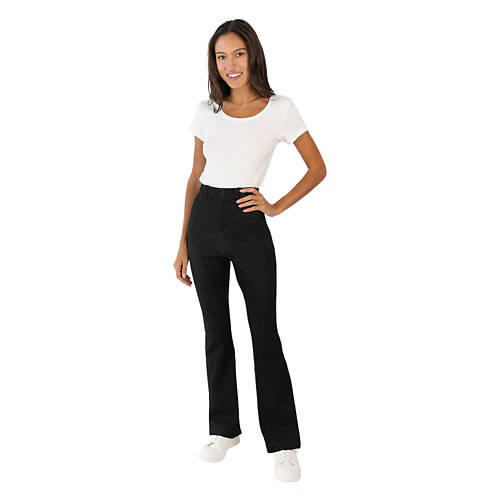 Ladies Bootcut Jegging - Black, M