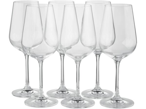 Wine or water glasses, 6 pieces