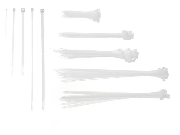 Set di 100 fascette fermacavi (diametro 4 a 7 mm) sotto s