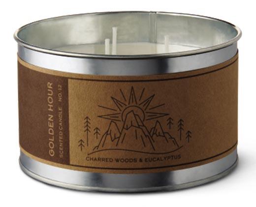 Huntington Home 
 Galvanized Tin Candle