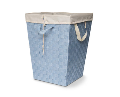 Easy Home Woven Strap Hamper With Liner