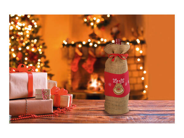 Crelando Jute Christmas Bottle Bag Craft Kit