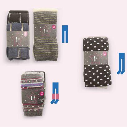 Collants pour filles, 2 paires