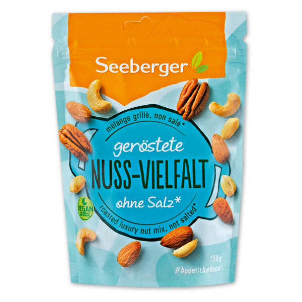 Geröstete Nüsse ohne Salz