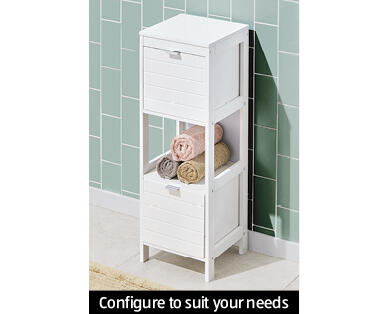Bathroom Shelves with Drawers