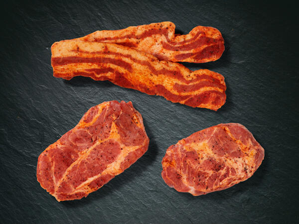 Assortiment de grillades, épicé