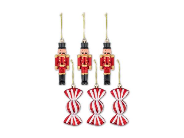 Christbaumanhänger, 6 Stück