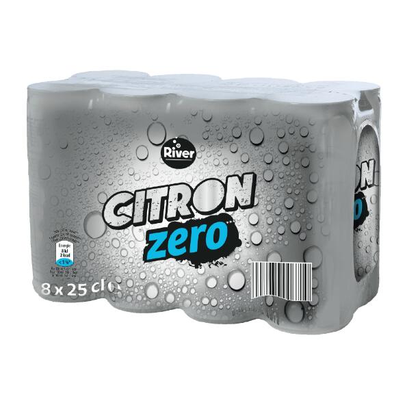 RIVER(R) 				Limonade au citron zéro, 8 pcs