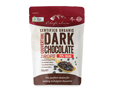 Organic Dark Chocolate Drops 300g