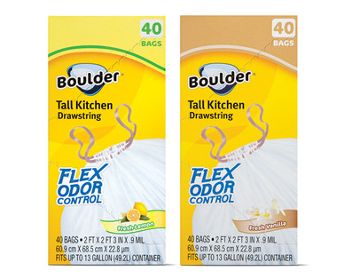 Boulder Flex Odor Control Tall Kitchen Bags