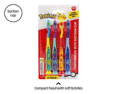 Kid's Licensed Toothbrushes 4pk