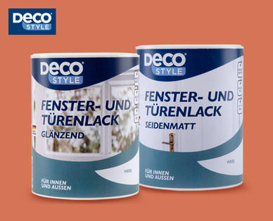 DECO STYLE Fenster- und Türenlack