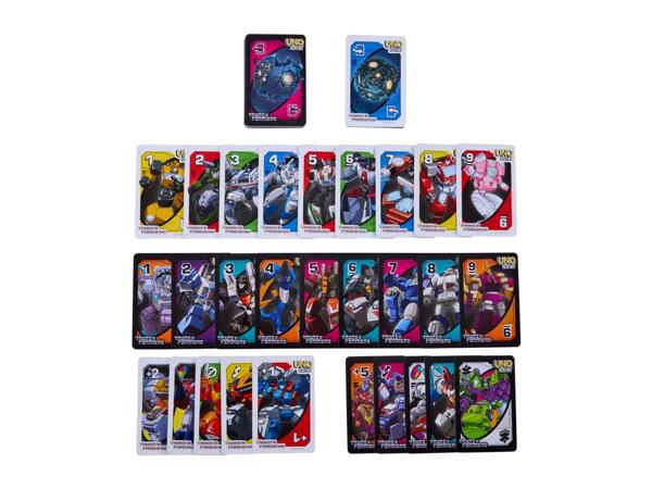 Mattel Transformers UNO Card Game