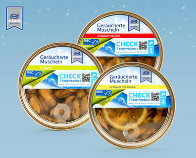 ALMARE SEAFOOD Geräucherte MSC Muscheln